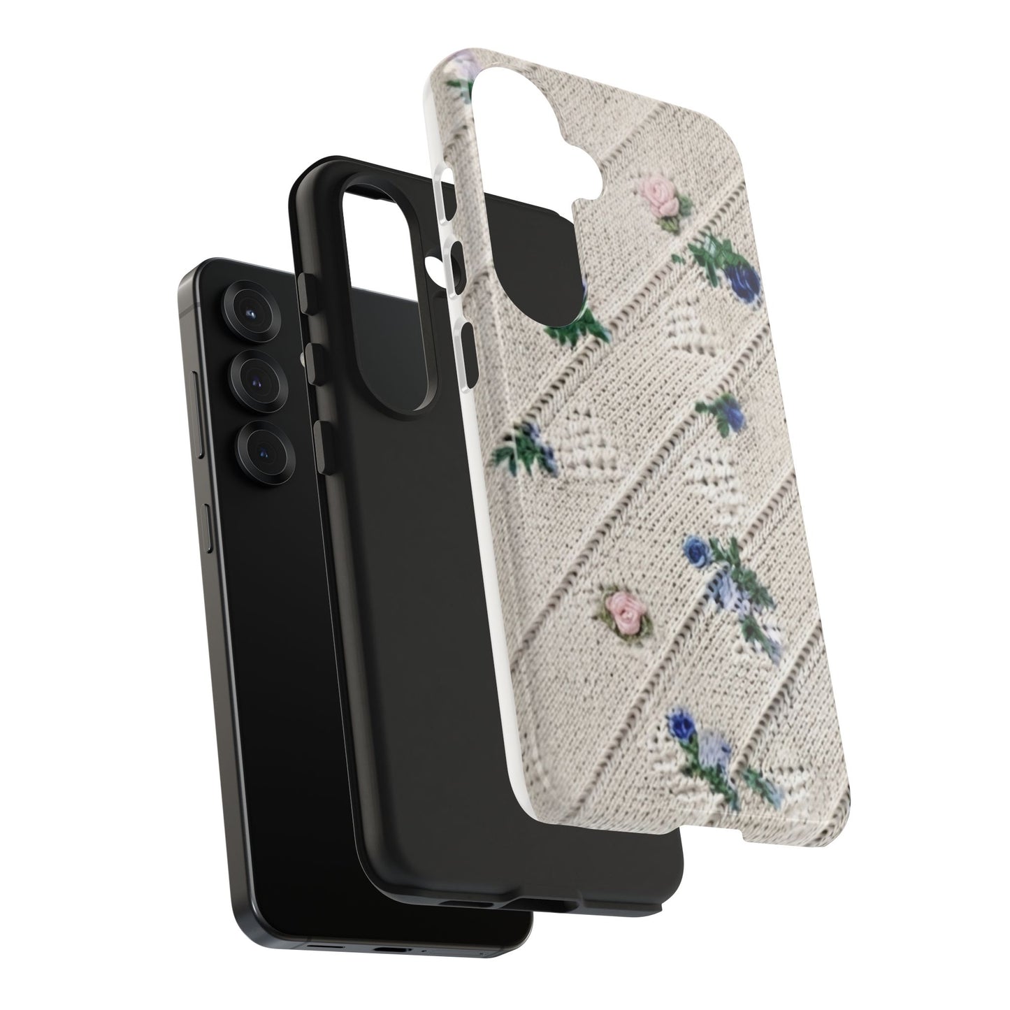 Tough Phone Cases, Fabric Like, Grandmillenial, Floral