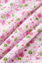 Floral Bubble Sleeve Shirred Waist Maxi Dress