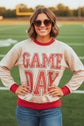 GAME DAY Varsity Stripe Crewneck Sweatshirt
