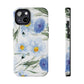Blue Floral Tough Phone Cases