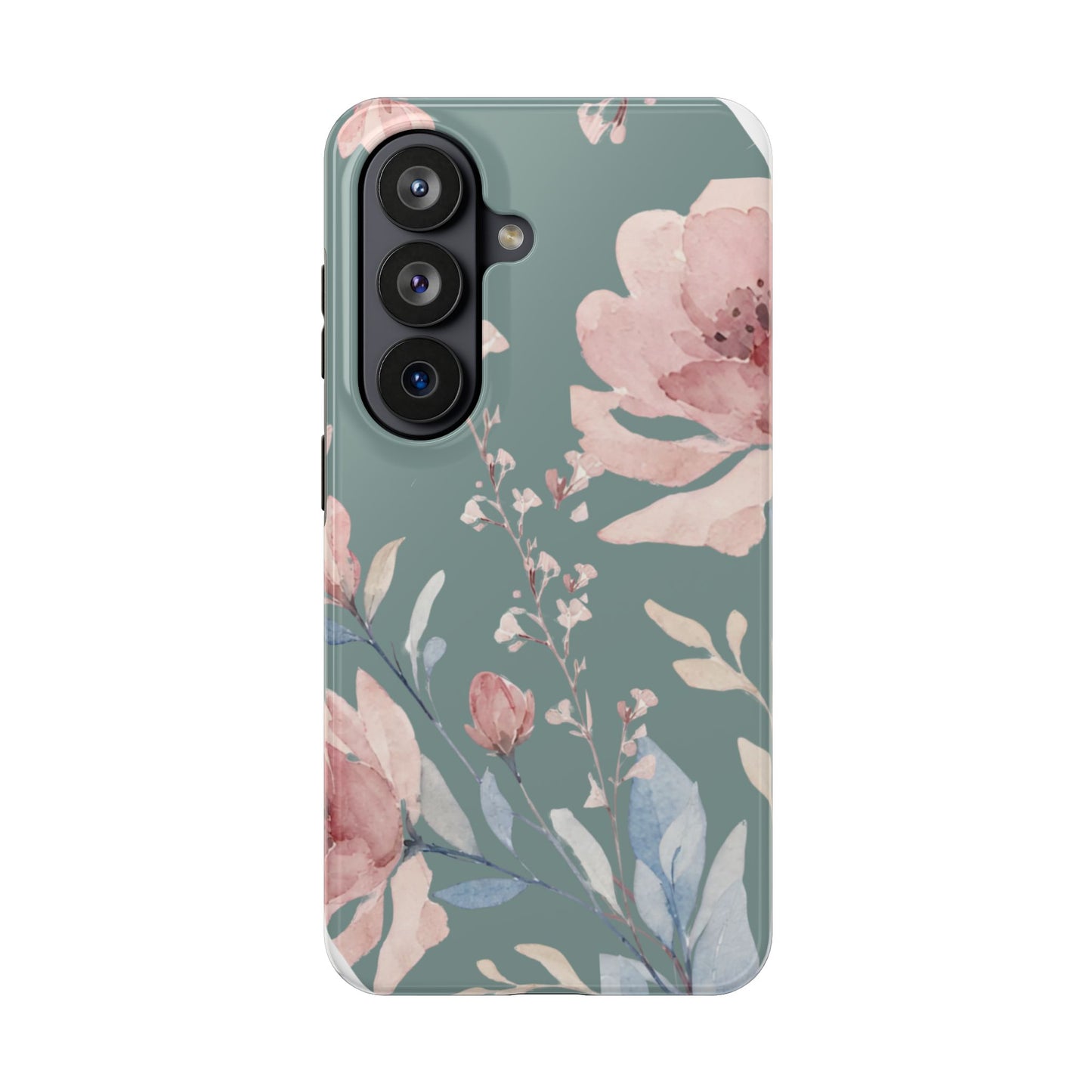 Green Fall floral Tough Phone Cases