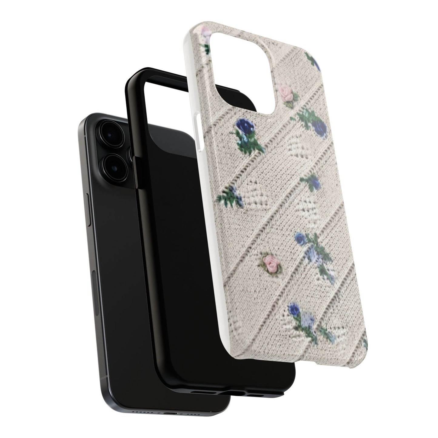 Tough Phone Cases, Fabric Like, Grandmillenial, Floral