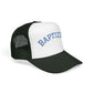 Baptized Foam Trucker Hat - Embroidered Faith Cap for Baptism & Church Celebrations