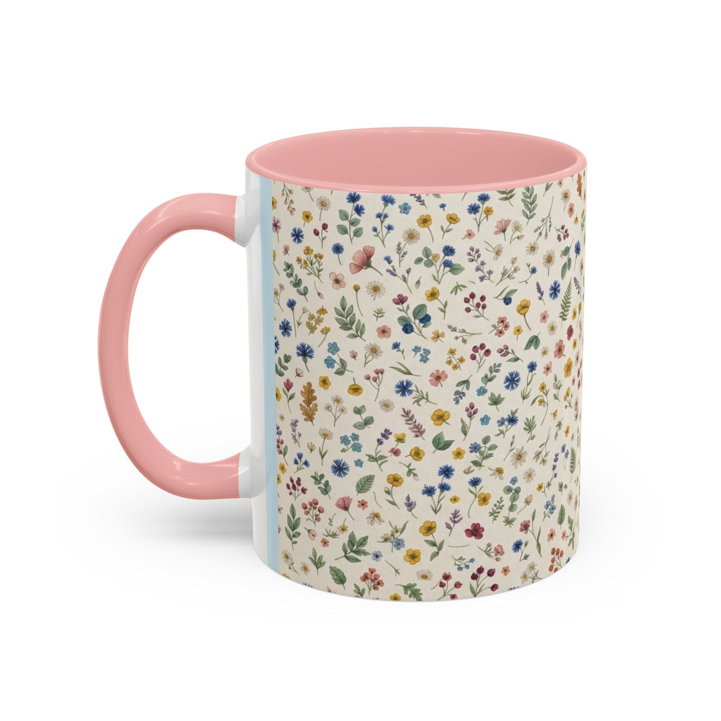 Fall Floral, Yellow Accent Coffee Mug (11, 15oz)