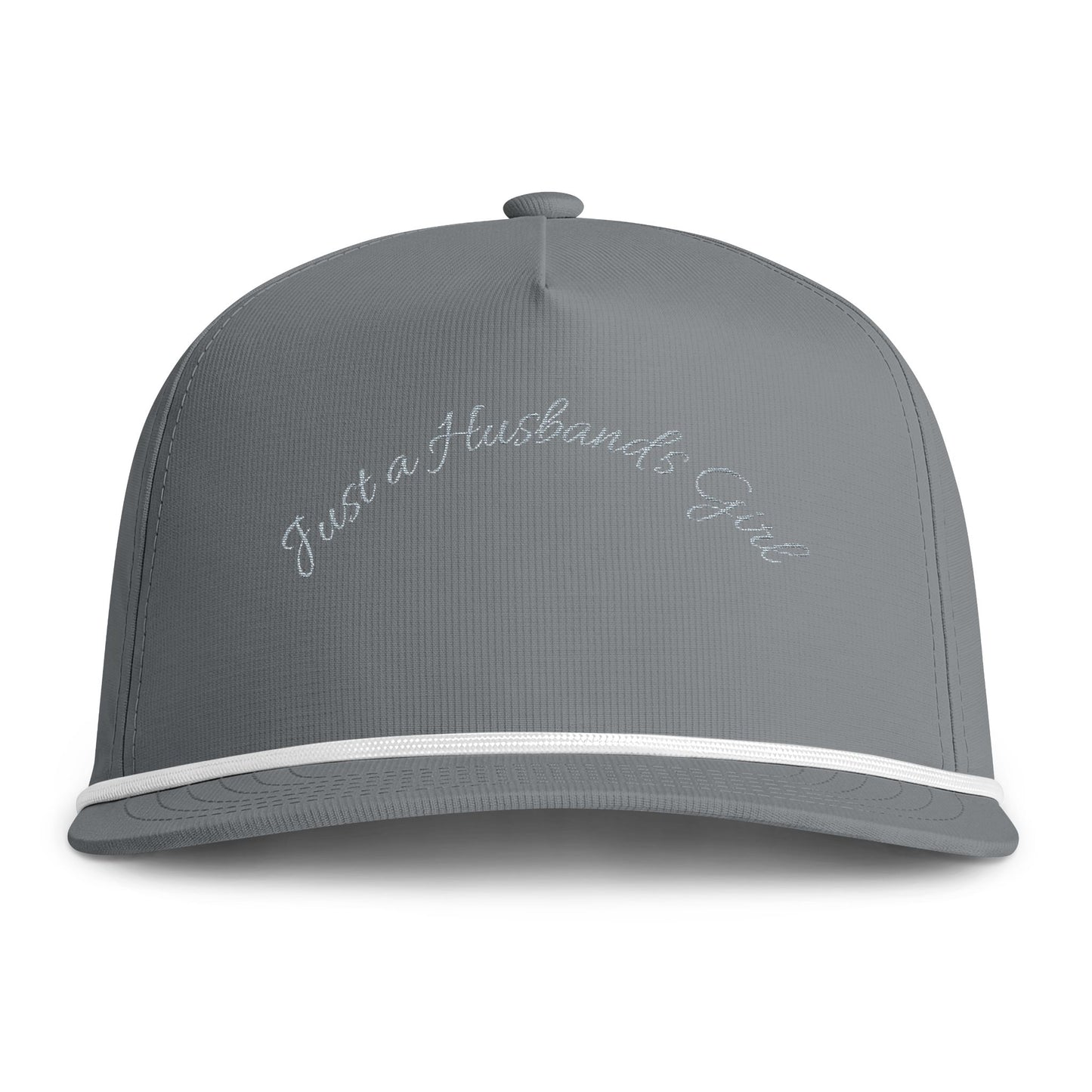 Baseball Cap — "Just a Husband’s Girl" Embroidered Rope Trucker Cap
