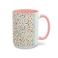 Fall Floral, Yellow Accent Coffee Mug (11, 15oz)