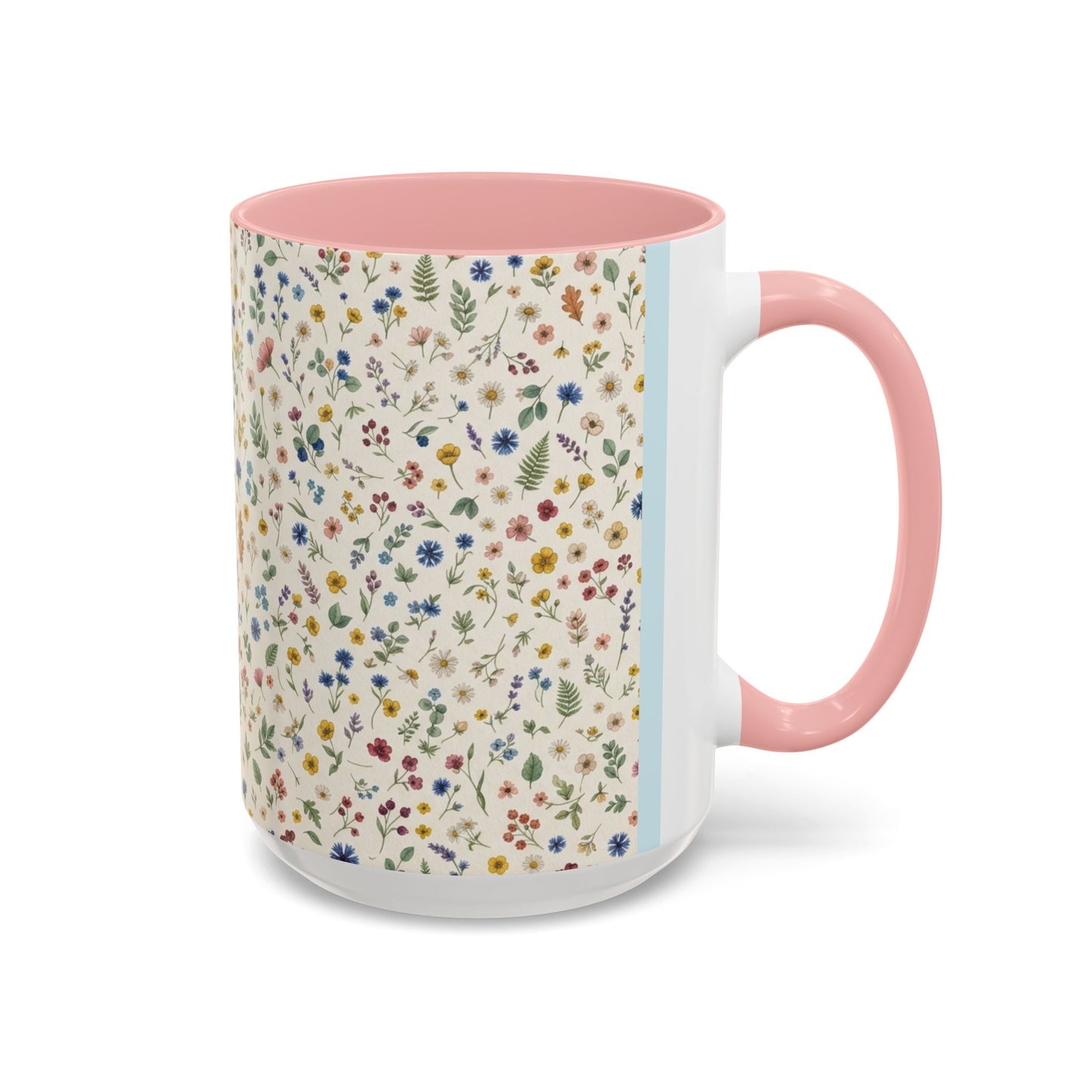 Fall Floral, Yellow Accent Coffee Mug (11, 15oz)