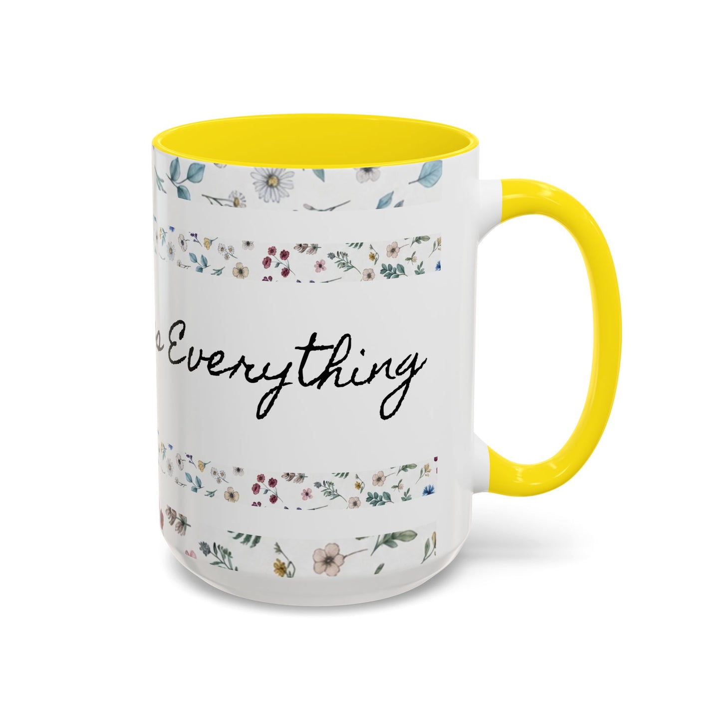 Prayer Changes Everything Accent Coffee Mug (11, 15oz)
