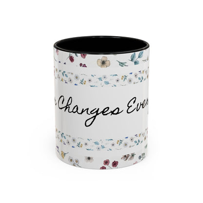 Prayer Changes Everything Accent Coffee Mug (11, 15oz)