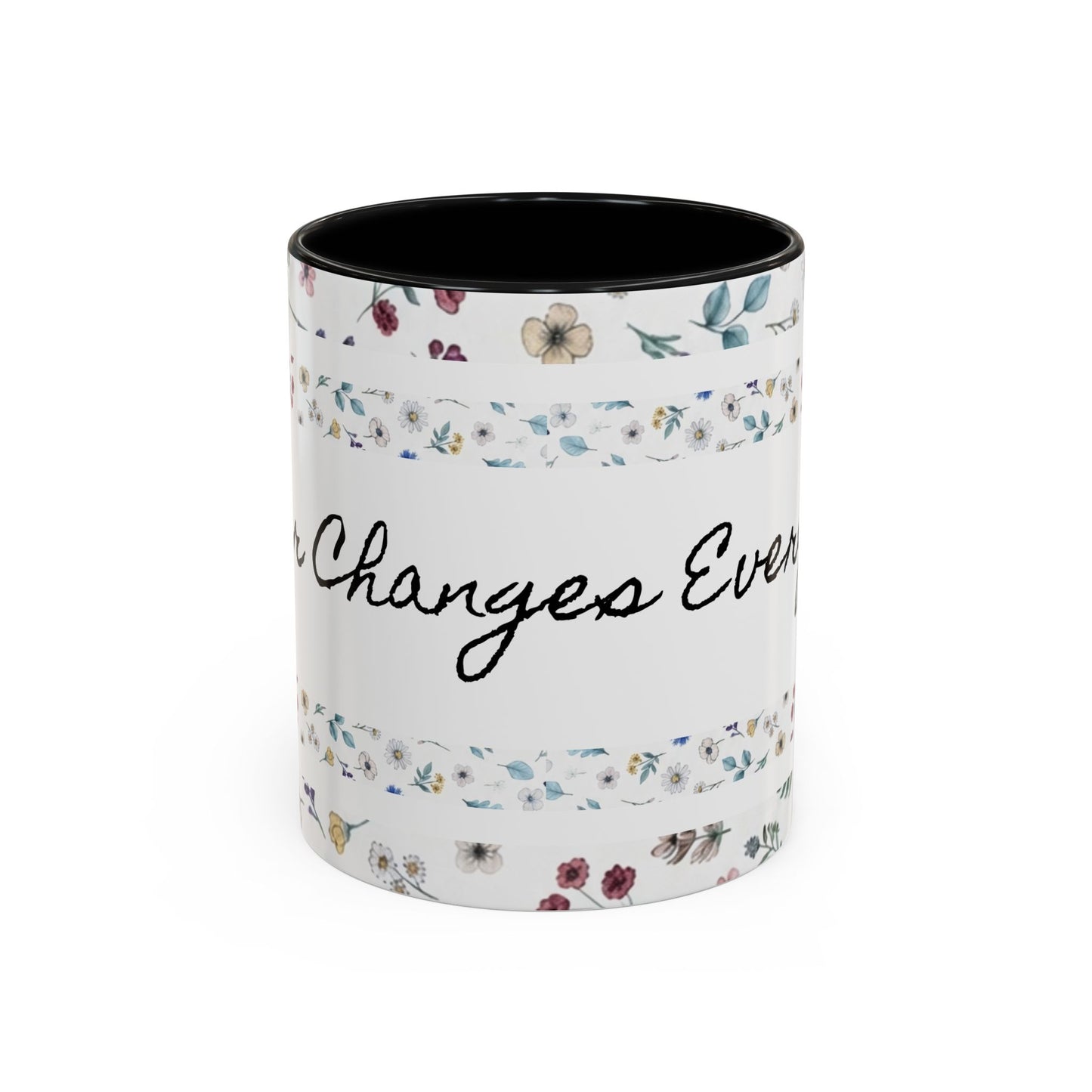 Prayer Changes Everything Accent Coffee Mug (11, 15oz)
