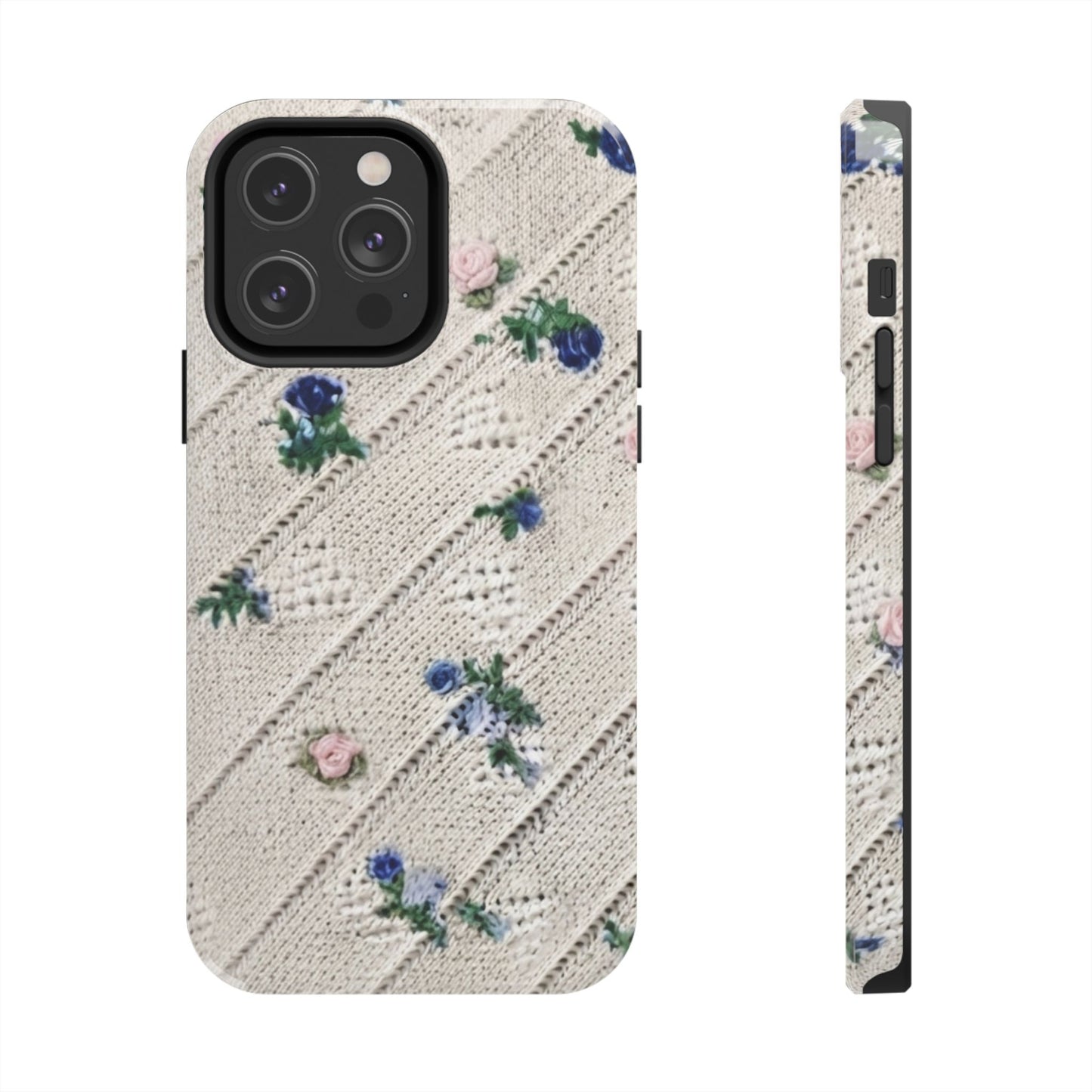 Tough Phone Cases, Fabric Like, Grandmillenial, Floral