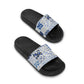 Tile Pattern Women's Slide Sandals — Blue Mosaic Pool & Beach Slides