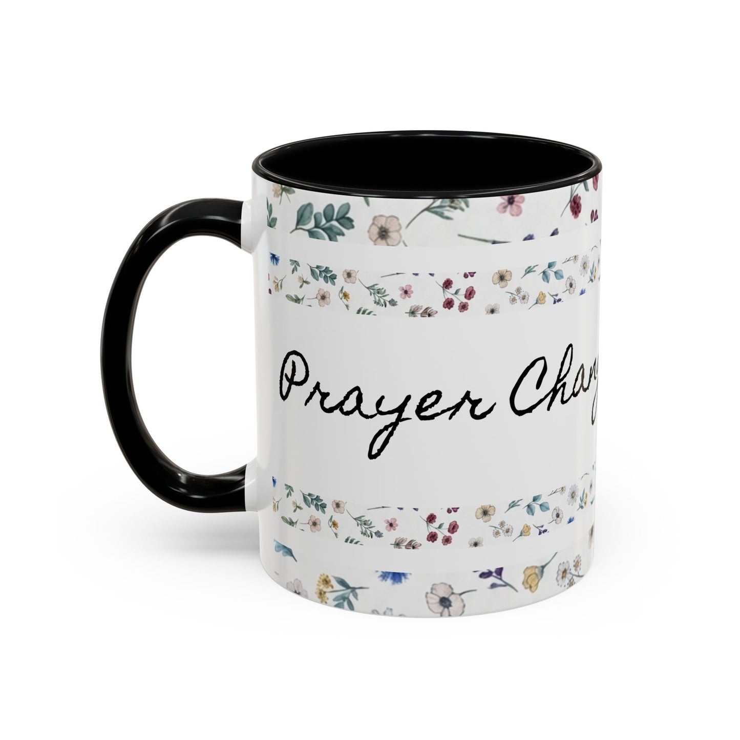 Prayer Changes Everything Accent Coffee Mug (11, 15oz)