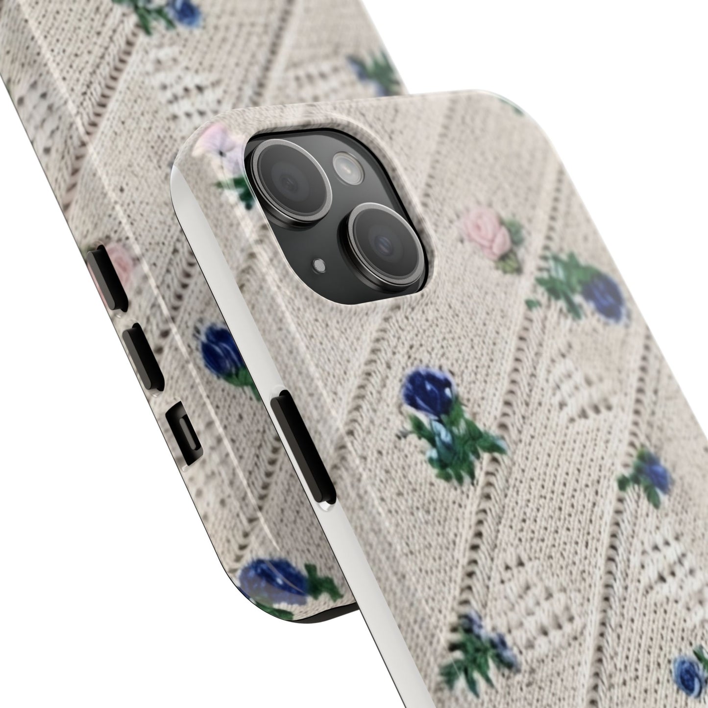 Tough Phone Cases, Fabric Like, Grandmillenial, Floral