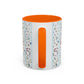 Blessed Nana Floral Accent Coffee Mug — Blue Striped 11/15oz