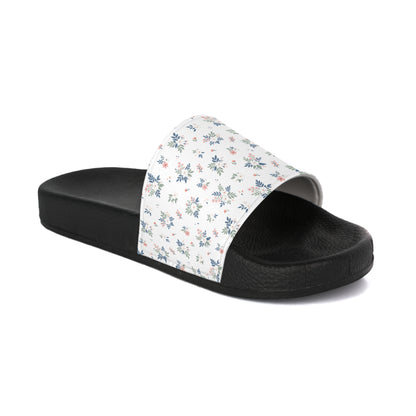 Floral Print Slide Sandals — Women's Cute Summer Slides