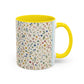 Fall Floral, Yellow Accent Coffee Mug (11, 15oz)