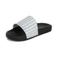 Women's Plaid Slide Sandals - Light Blue Check Summer Slides