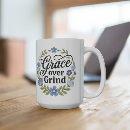 Grace over Grind Coffee Cup