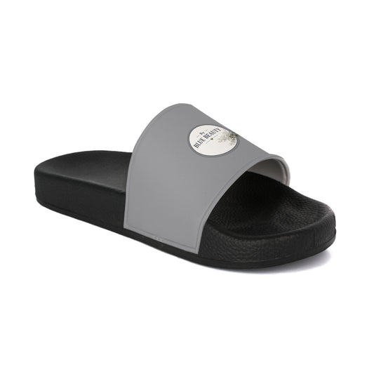 Women's Slide Sandals with Mini Logo Patch — Casual Pool & Summer Slides