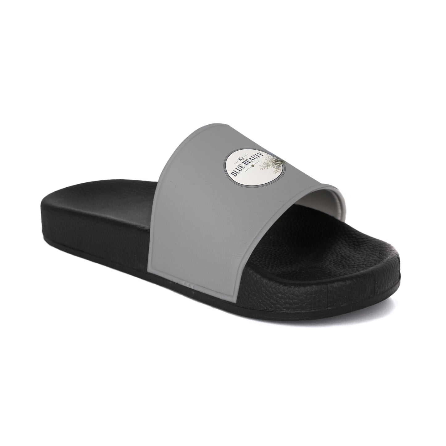 Women's Slide Sandals with Mini Logo Patch — Casual Pool & Summer Slides
