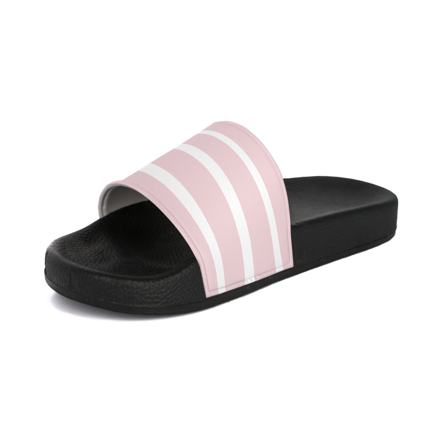 Pink Striped Slide Sandals — Women's Casual Pool & Beach Slides