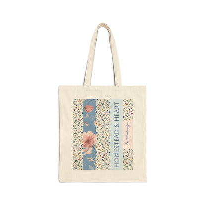 Homestead & Heart, Be Still Already Cotton Canvas Tote Bag