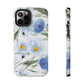Blue Floral Tough Phone Cases
