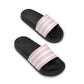 Pink Striped Slide Sandals — Women's Casual Pool & Beach Slides