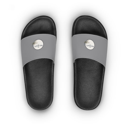 Women's Slide Sandals with Mini Logo Patch — Casual Pool & Summer Slides