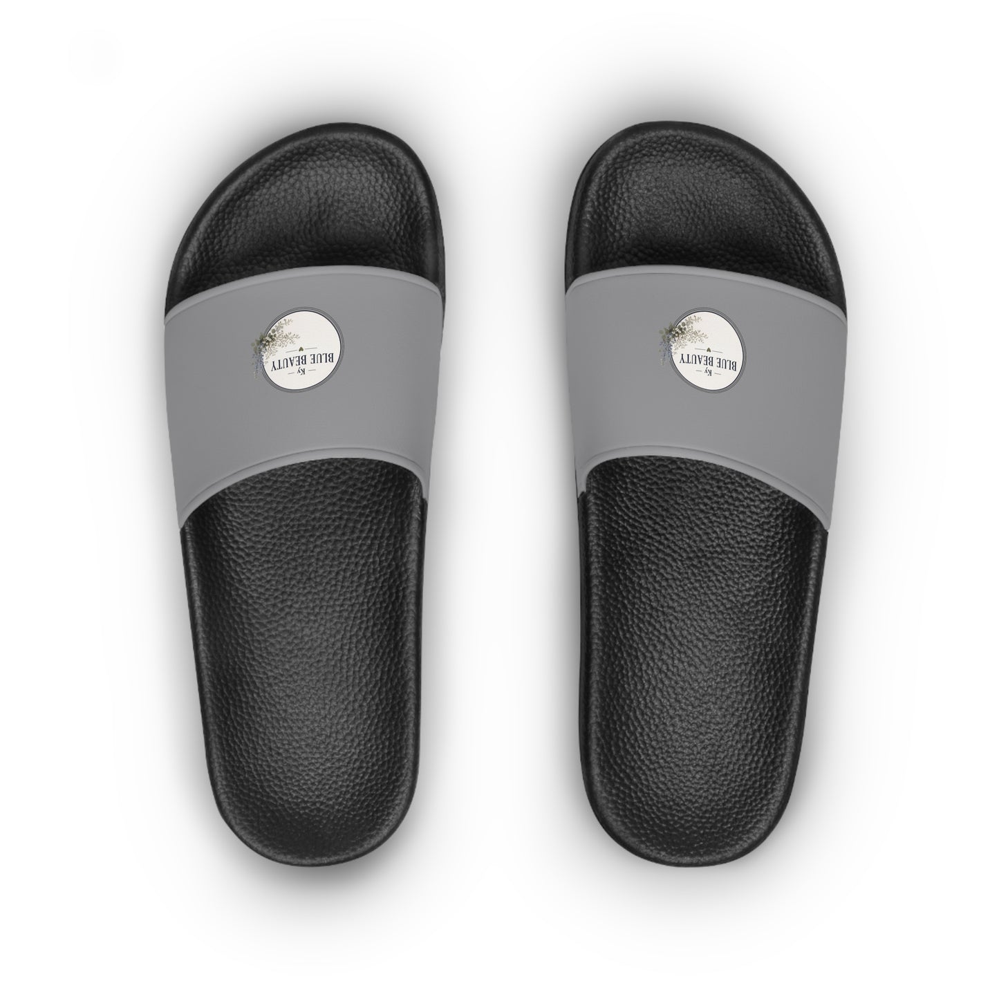 Women's Slide Sandals with Mini Logo Patch — Casual Pool & Summer Slides