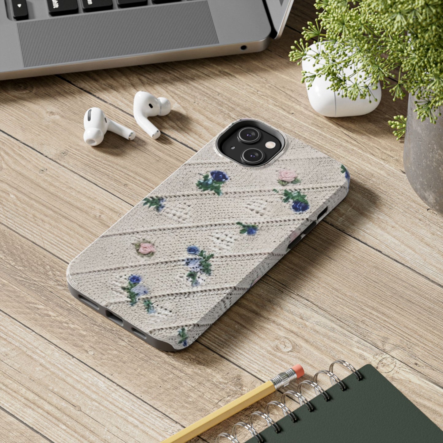 Tough Phone Cases, Fabric Like, Grandmillenial, Floral