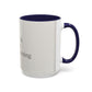 Simple Coffee & Jesus Type of Morning, Faith Accent Coffee Mug (11, 15oz)