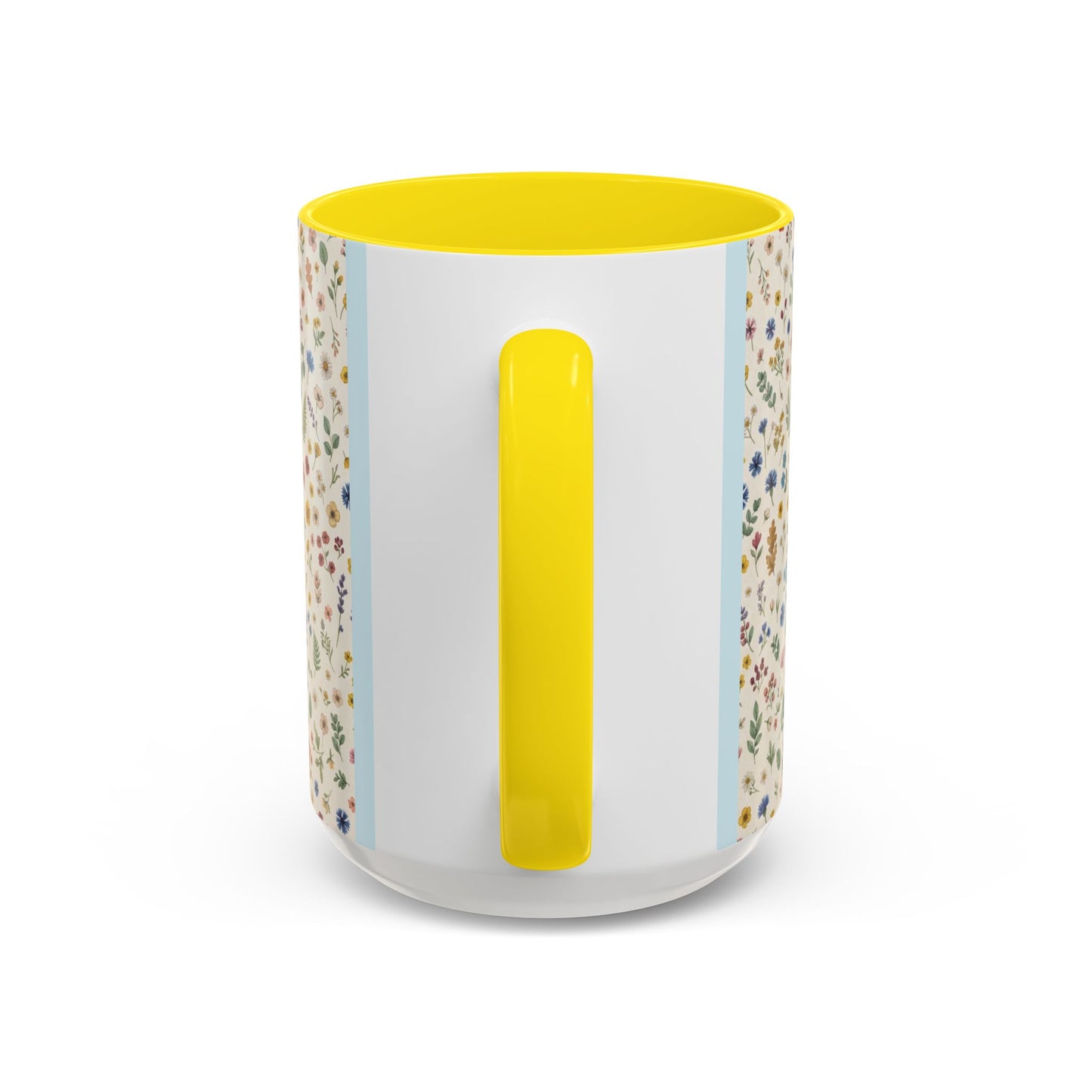 Fall Floral, Yellow Accent Coffee Mug (11, 15oz)