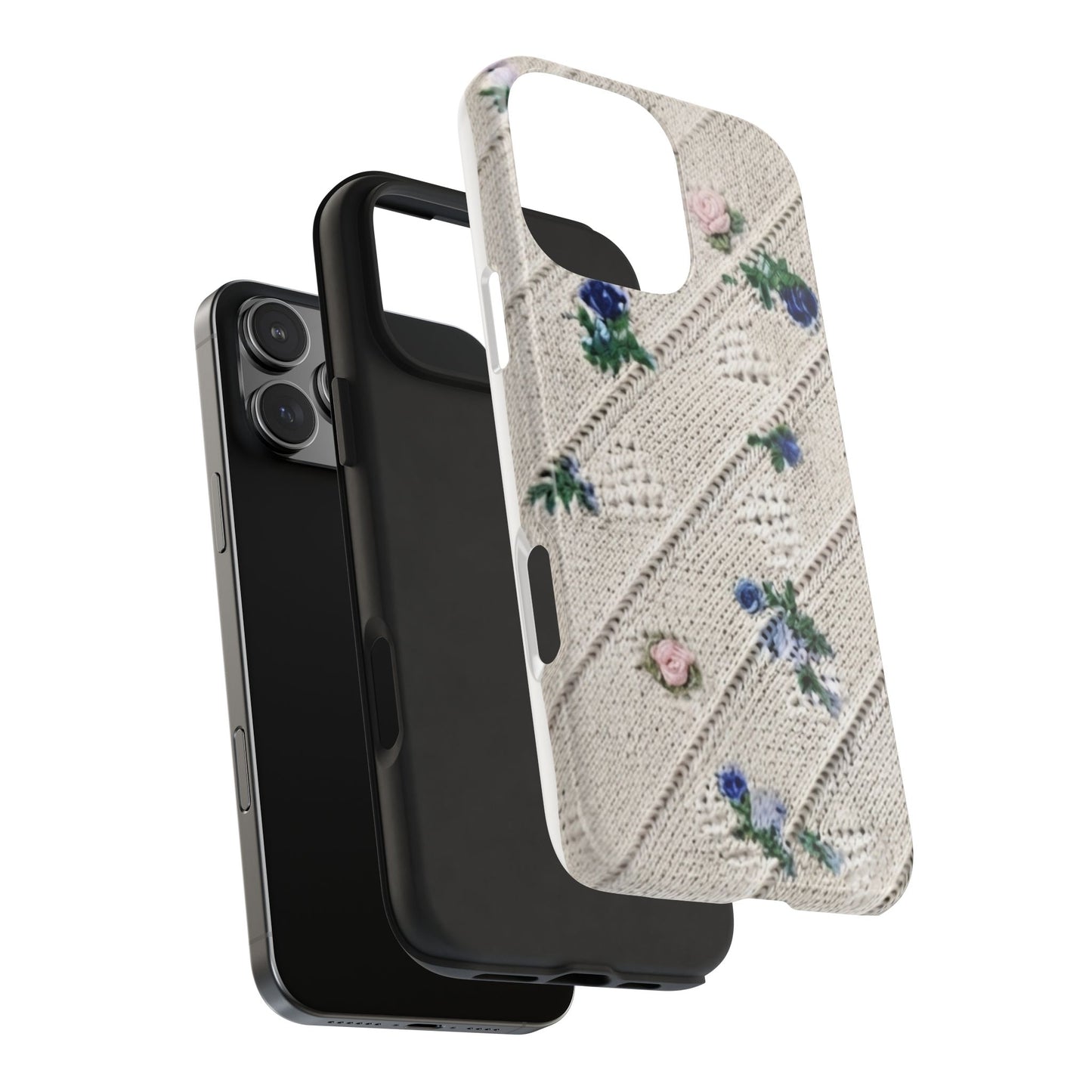 Tough Phone Cases, Fabric Like, Grandmillenial, Floral