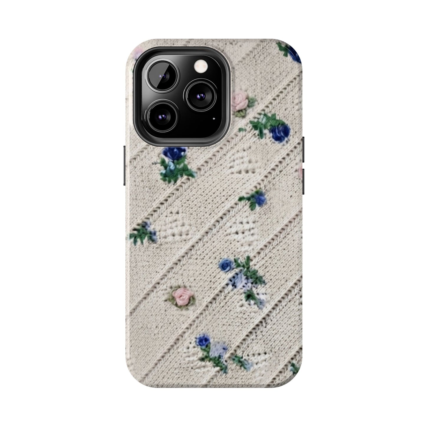 Tough Phone Cases, Fabric Like, Grandmillenial, Floral