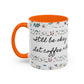 "It's okay, Let Coffee & Prayer Fuel the day." Accent Coffee Mug (11, 15oz)
