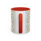 Fall Floral, Yellow Accent Coffee Mug (11, 15oz)