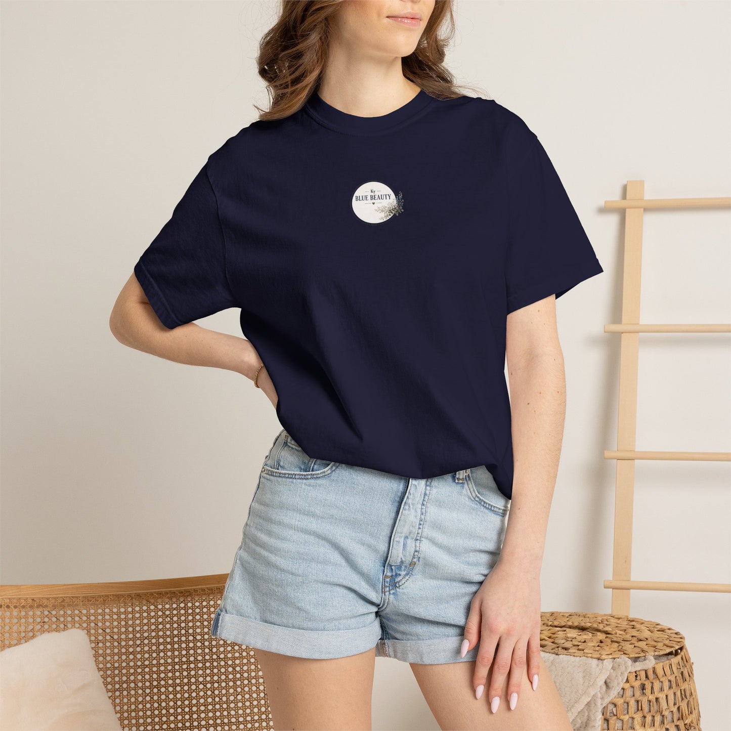 T-Shirt — 'Ky Blue Beauty' Vintage Botanical Tee