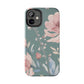 Green Fall floral Tough Phone Cases