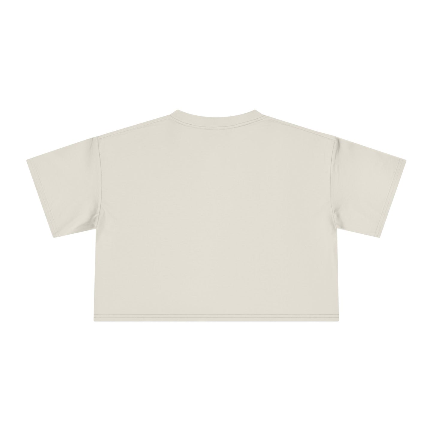 Crop Tee — "Its Just Earth" Minimal Faith Graphic (Romans 12:2)