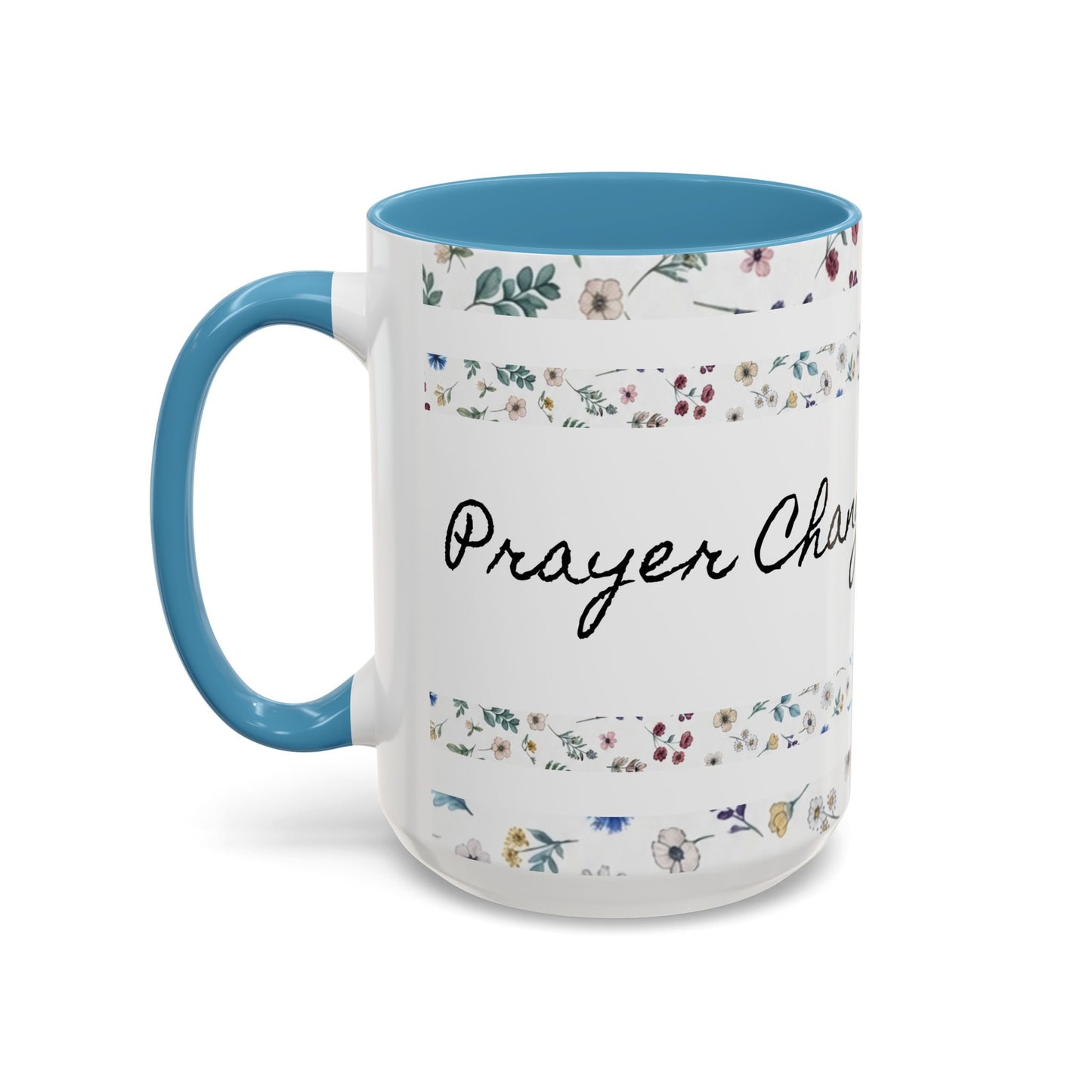 Prayer Changes Everything Accent Coffee Mug (11, 15oz)