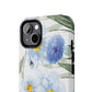 Blue Floral Tough Phone Cases