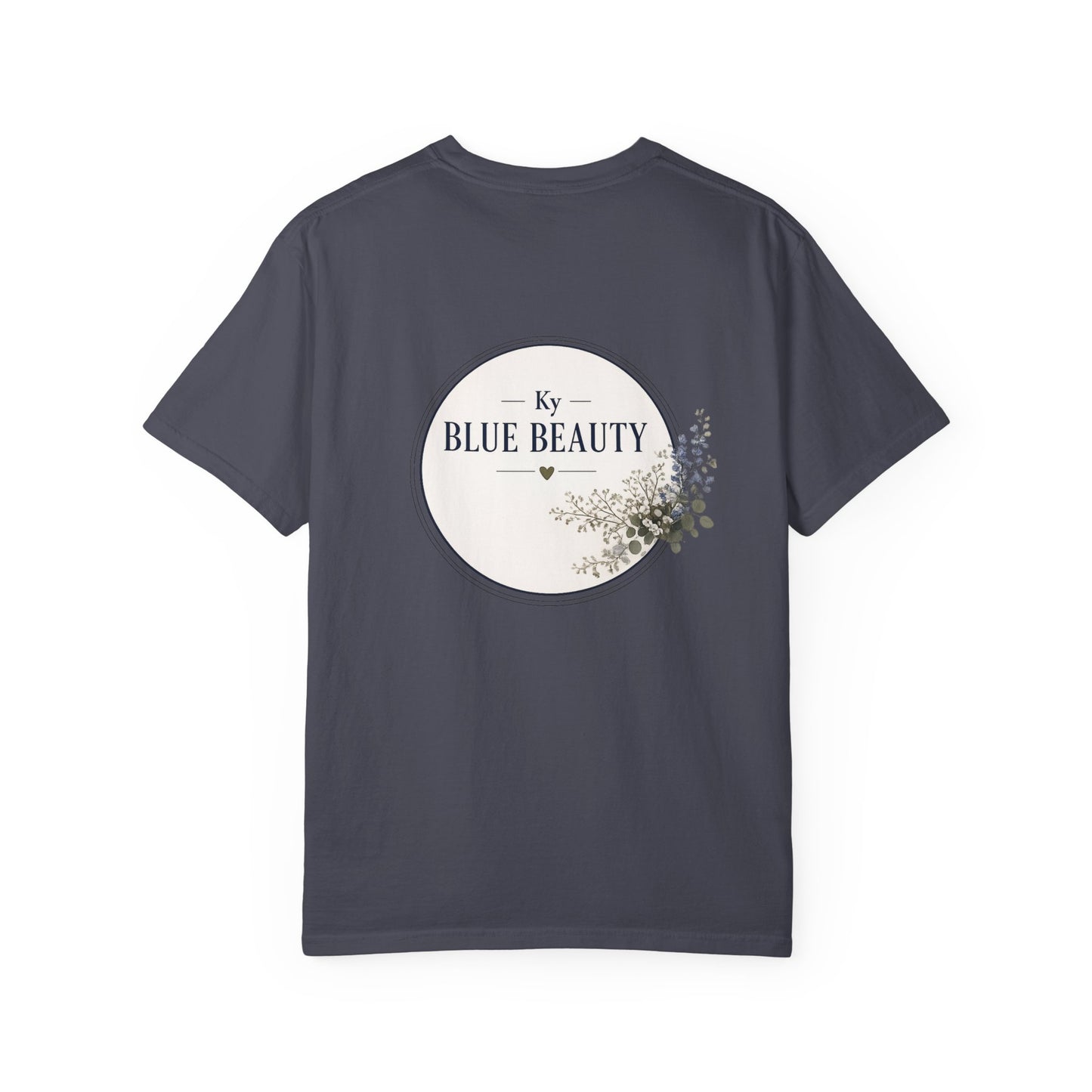 T-Shirt — 'Ky Blue Beauty' Vintage Botanical Tee