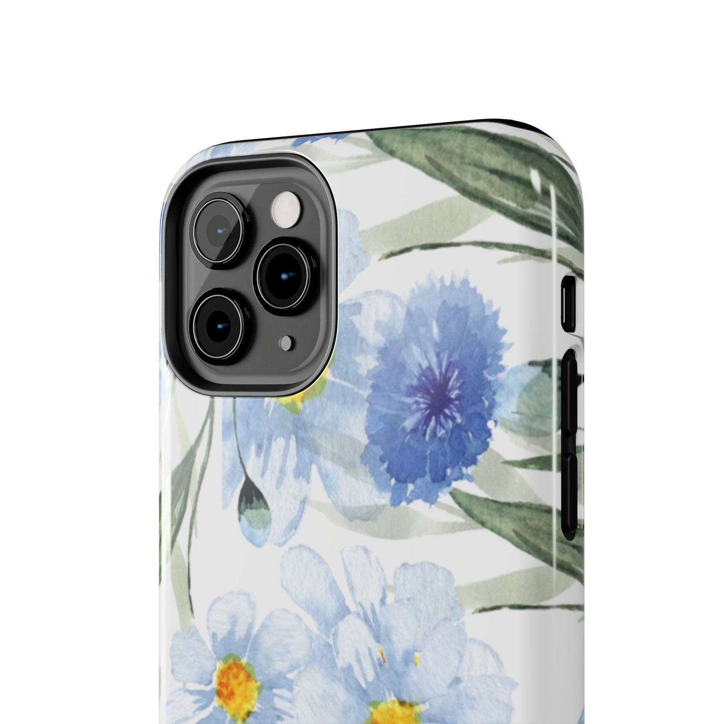 Blue Floral Tough Phone Cases