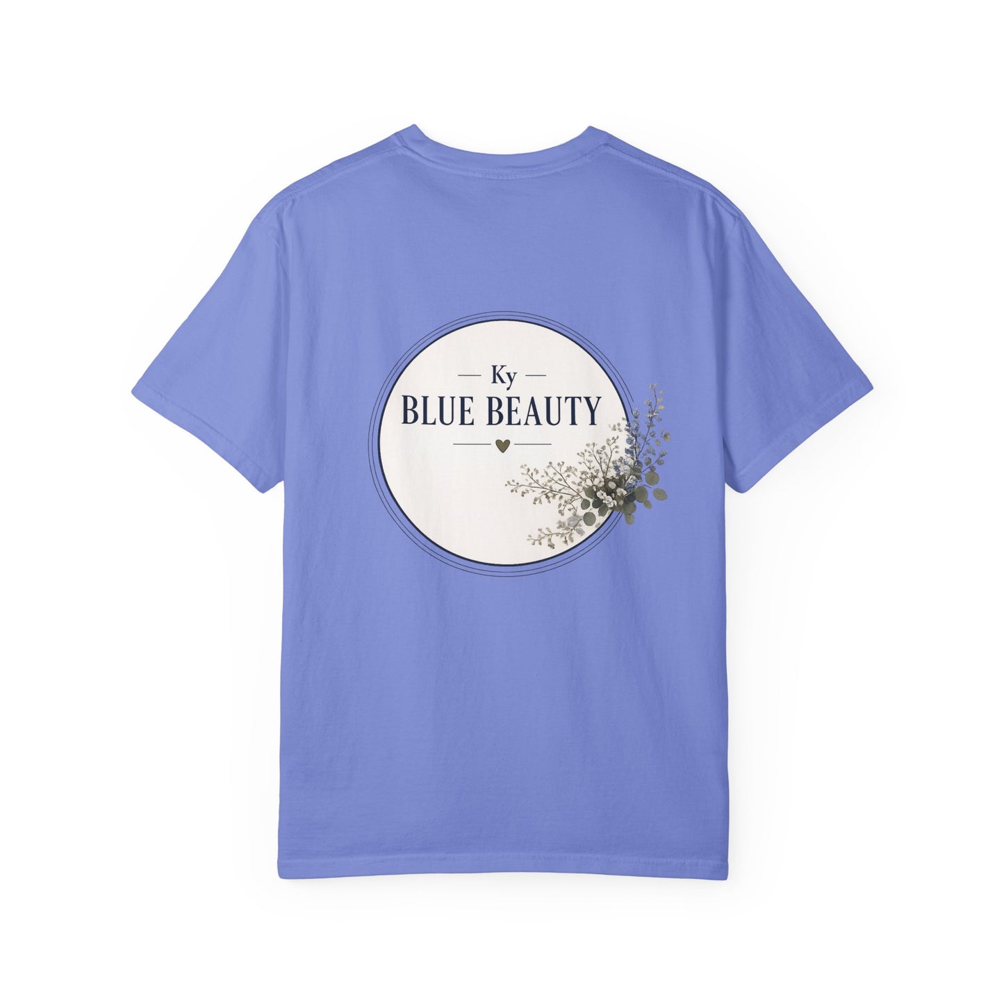 T-Shirt — 'Ky Blue Beauty' Vintage Botanical Tee