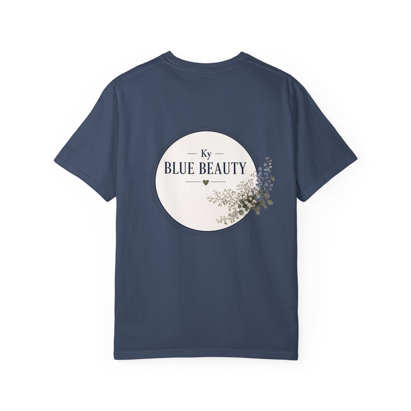 T-Shirt — 'Ky Blue Beauty' Vintage Botanical Tee