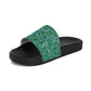 Floral Green Slide Sandals — Women's Casual Summer Slides