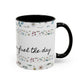 "It's okay, Let Coffee & Prayer Fuel the day." Accent Coffee Mug (11, 15oz)