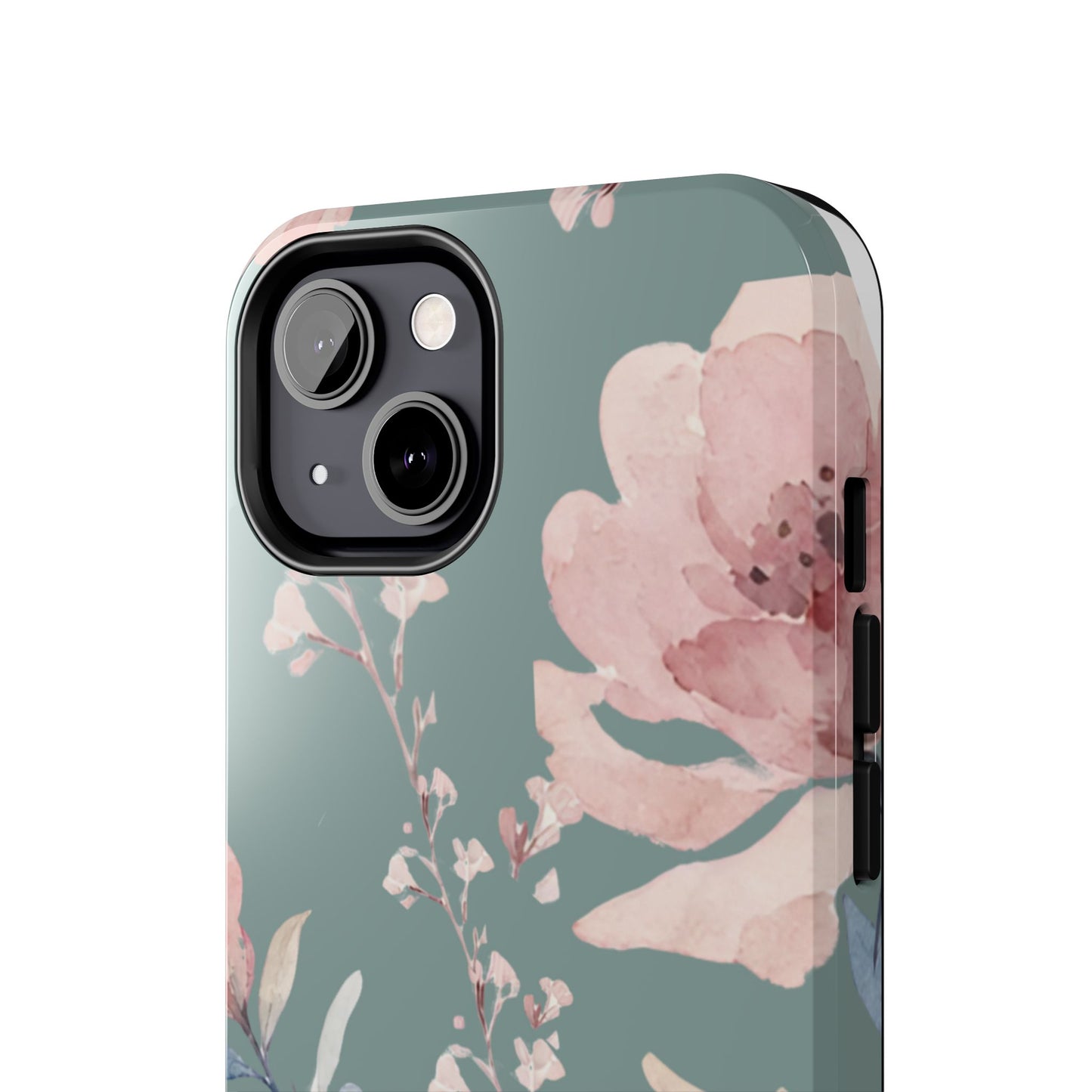 Green Fall floral Tough Phone Cases